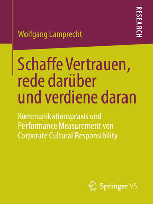 cover image of Schaffe Vertrauen, rede darüber und verdiene daran